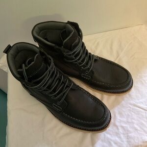 Men's Black Leather Boots